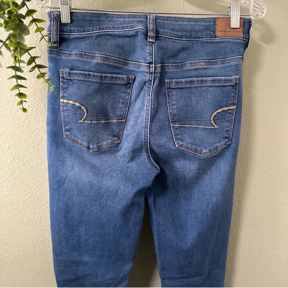 ✨American Eagle | Hi-Rise Jegging | AEO Blue Denim Skinny Jeans | GUC | Casual - Picture 7 of 12